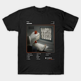 Muse - Drones Tracklist Album T-Shirt